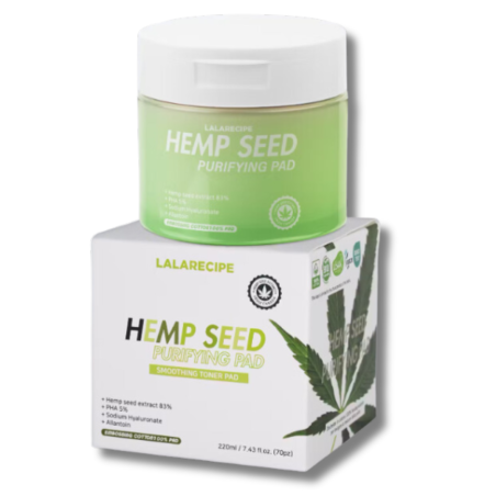 Lalarecipe hemp seed purifying pad 70 pezzi
