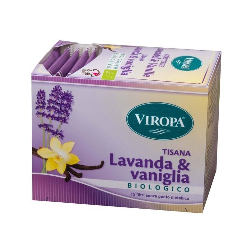 Viropa tisana lavanda&vaniglia biologico 15 filtri Viropa tisana lavanda&vaniglia biologico 15 filtri