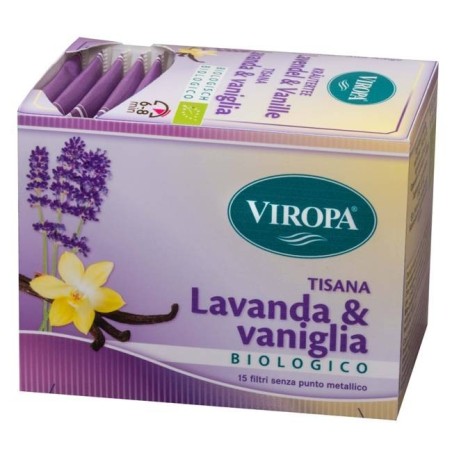 Viropa tisana lavanda&vaniglia biologico 15 filtri Viropa tisana lavanda&vaniglia biologico 15 filtri