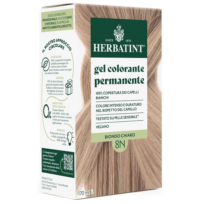 Herbatint 8n biondo chiaro 170 ml Herbatint 8n biondo chiaro 170 ml