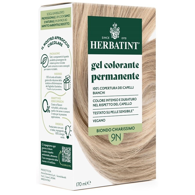 Herbatint 9n biondo chiarissimo 170 ml Herbatint 9n biondo chiarissimo 170 ml