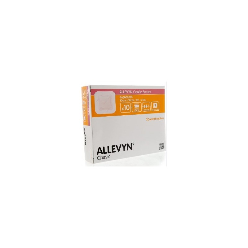 Medicazione allevyn gentle border 10 cm x 10 cm 10 pezzi