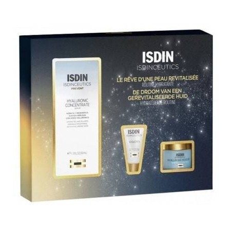 Isdinceutics pack rutina hidr navidad 2023 1 siero 30 ml + 1contorno occhi 3 ml + 1 crema 8 ml