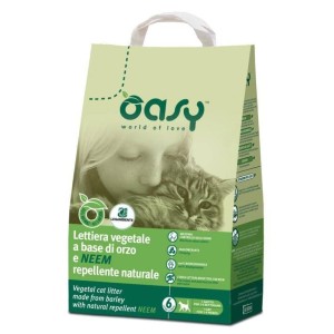 Oasy lettiera vegetale orzo/neem 6 litri