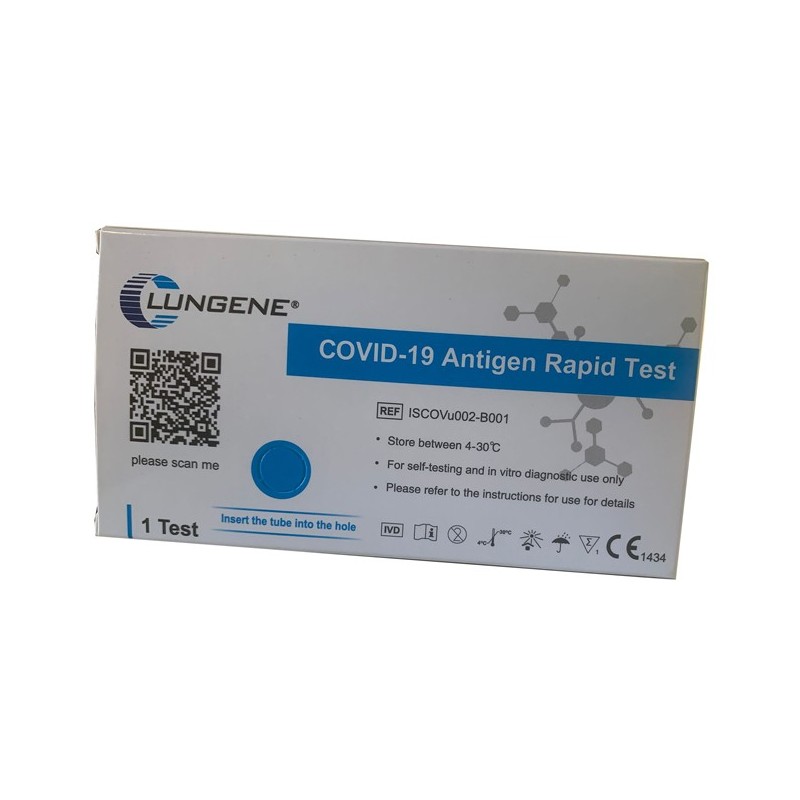 Test antigenico rapido covid-19 clungene autodiagnostico determinazione qualitativa antgeni sars-cov-2 in tamponi nasalimediante