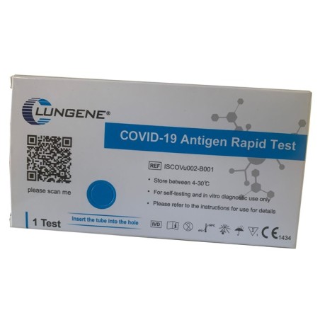 Test antigenico rapido covid-19 clungene autodiagnostico determinazione qualitativa antgeni sars-cov-2 in tamponi nasalimediante