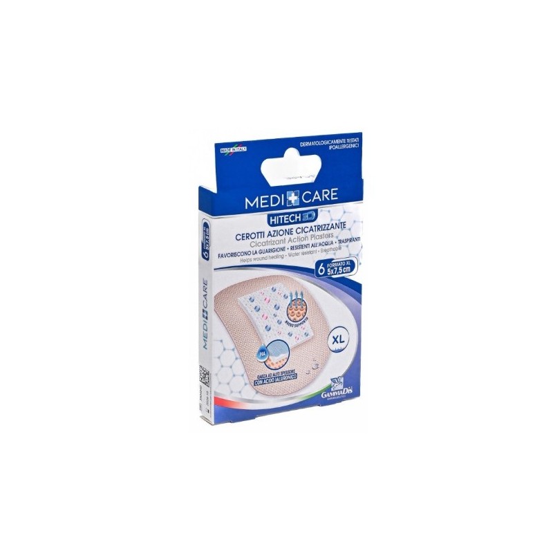 Cerotti cicatrizzanti 7,5x5 6 pezzi