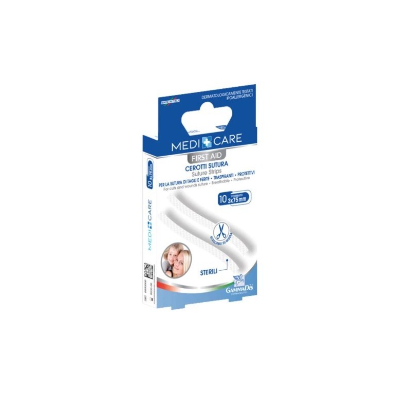 Cerotti sutura sterili 10 pezzi Cerotti sutura sterili 10 pezzi