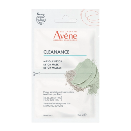 Avene cleanance maschera detox 2 pezzi da 6 ml
