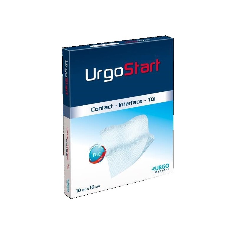 Medicazione non aderente urgostart contact 10x10cm 10 pezzi