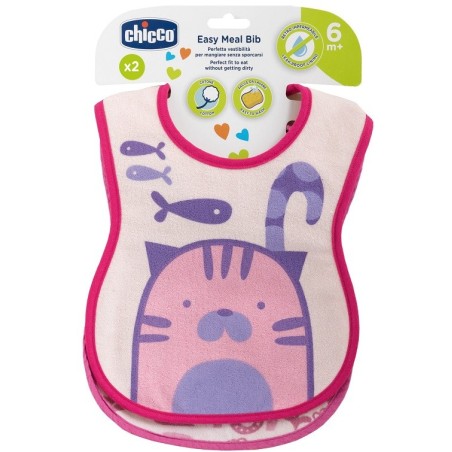 Chicco bavagline 6m+ rosa 2 pezzi