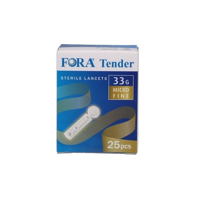 Lancette pungidito fora tender 33 gauge 25 pezzi
