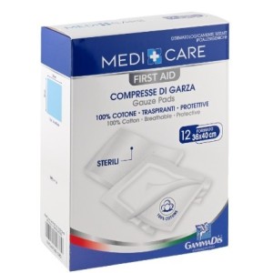 Garza cotone 36x40 cm 12 pezzi