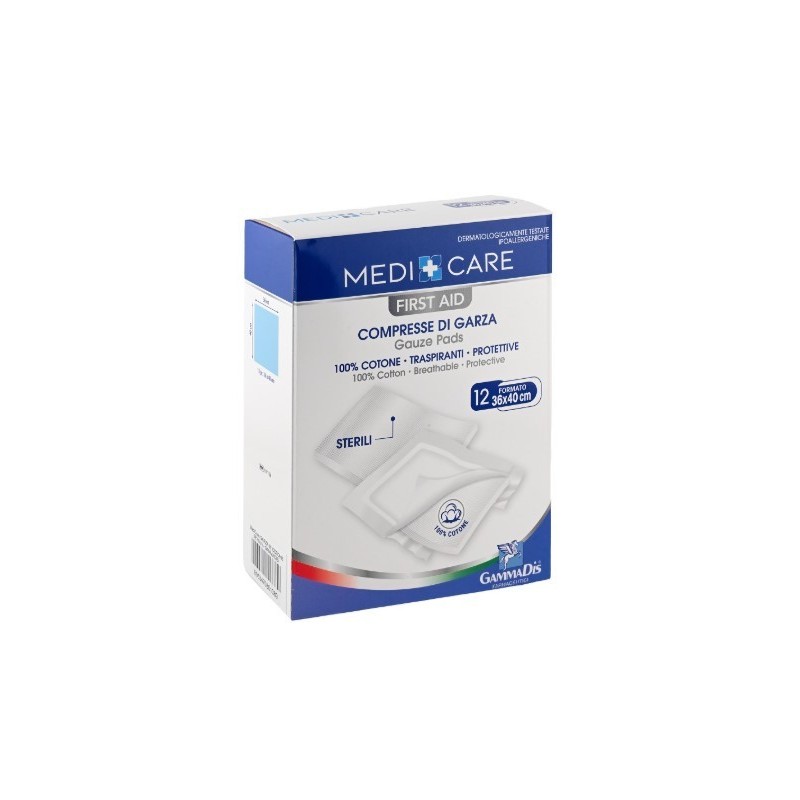 Garza cotone 36x40 cm 12 pezzi