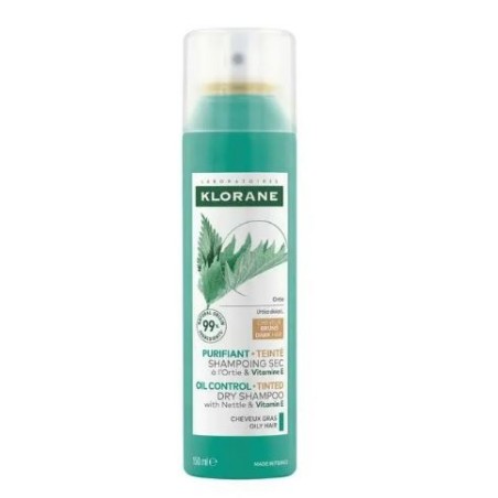Klorane shampoo secco ortica capelli scuri 150 ml