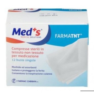 Garza compressa meds tessuto non tessuto peel open 10x10cm 16 pezzi