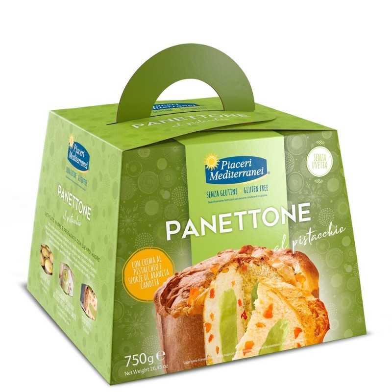 Piaceri mediterranei panettone al pistacchio 750 g