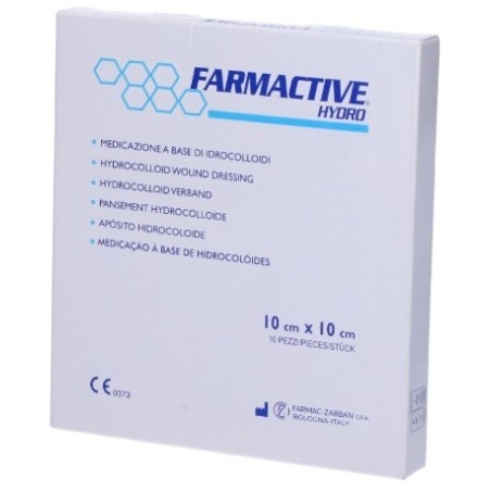Medicazione idrocolloide farmactive hydro 10x10cm 10 pezzi