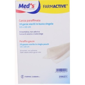 Garza farmactive paraffinata 10x20cm