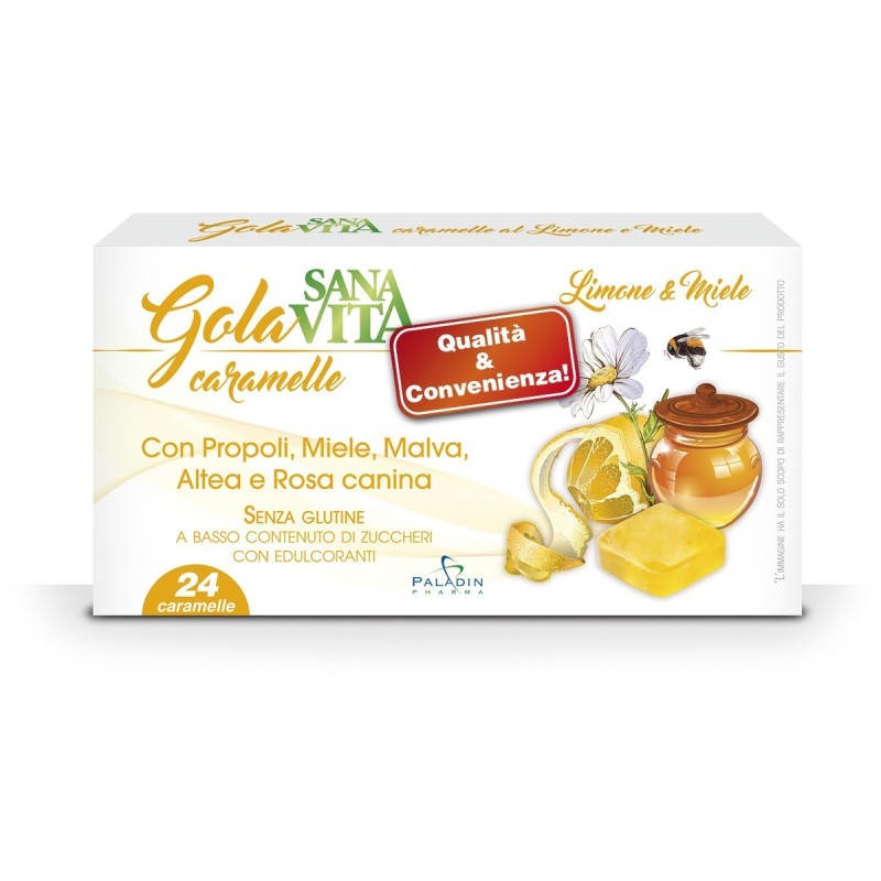 Sanavita gola miele & limone 24 caramelle