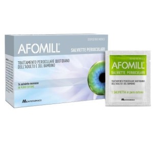 Afomill salviettine oftalmiche 14 pezzi