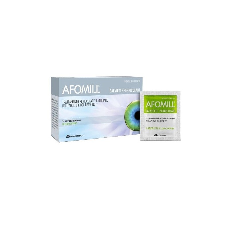 Afomill salviettine oftalmiche 14 pezzi
