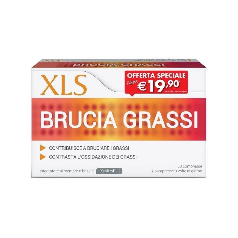 Xls brucia grassi 60 compresse taglio prezzo