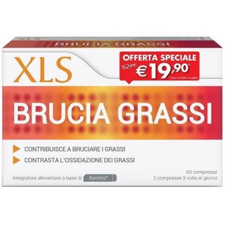 Xls brucia grassi 60 compresse taglio prezzo