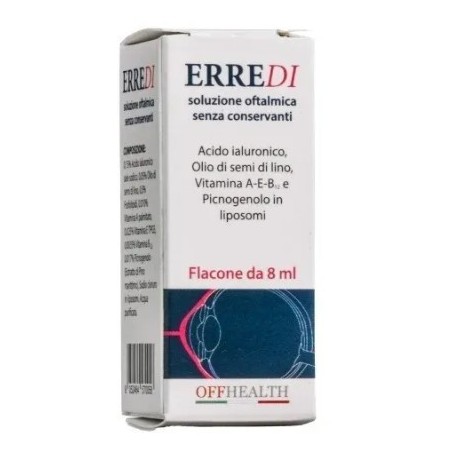 Soluzione oftalmica erredi senza conservanti 10 ml