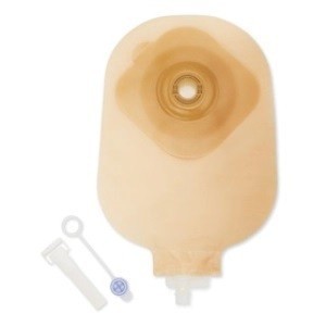 Sacca urostomia anatomica trasparente convessa barriera idrocolloidale sistema antireflusso rivestimento tnt idrorepellente lato