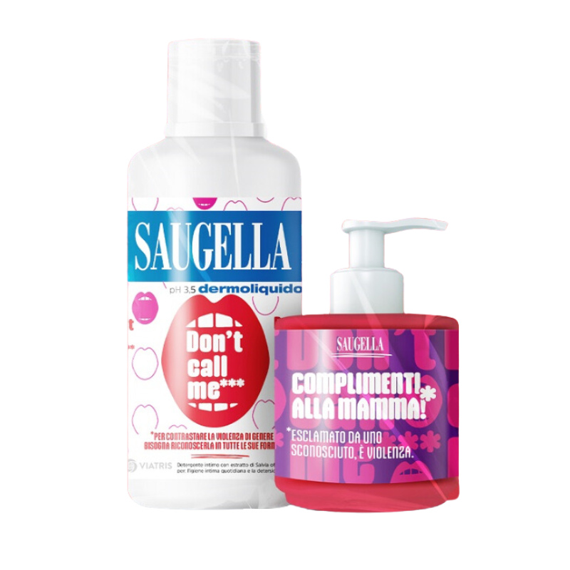 Saugella bundle dermoliquido don't call me 1 saugella dermoliquido 500 ml con etichetta edizione limitata + 1 minisize sample co Saugella bundle dermoliquido don't call me 1 saugella dermoliquido 500 ml con etichetta edizione limitata + 1 minisize sample co