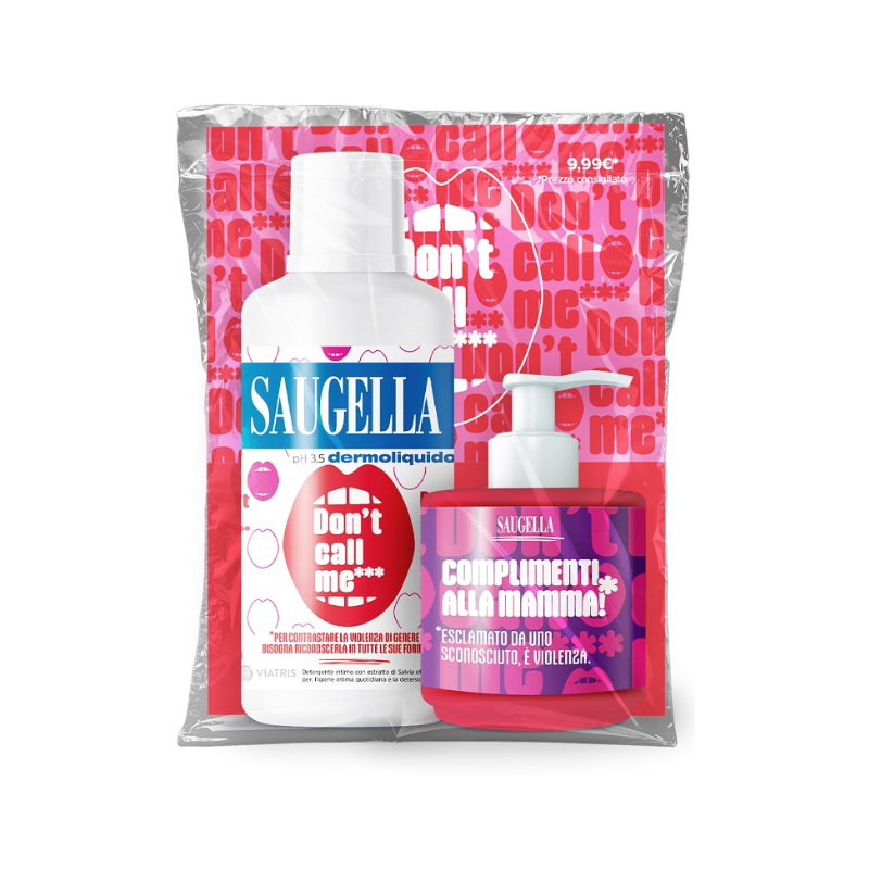 Saugella bundle dermoliquido don't call me 1 saugella dermoliquido 500 ml con etichetta edizione limitata + 1 minisize sample co Saugella bundle dermoliquido don't call me 1 saugella dermoliquido 500 ml con etichetta edizione limitata + 1 minisize sample co