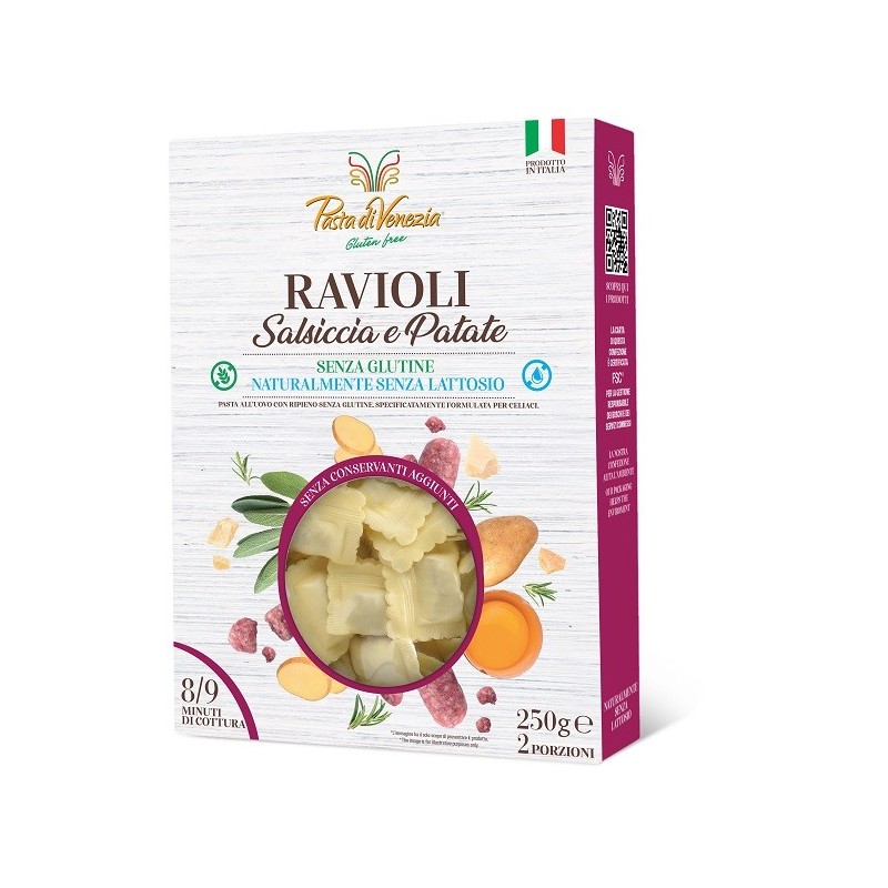 Pasta venezia ravioli salsiccia patate senza glutine stab 250 g