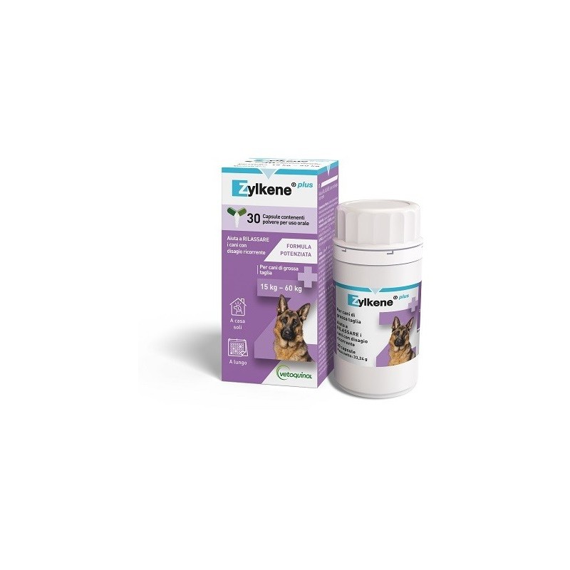 Zylkene plus cani 15-60 kg 30 capsule