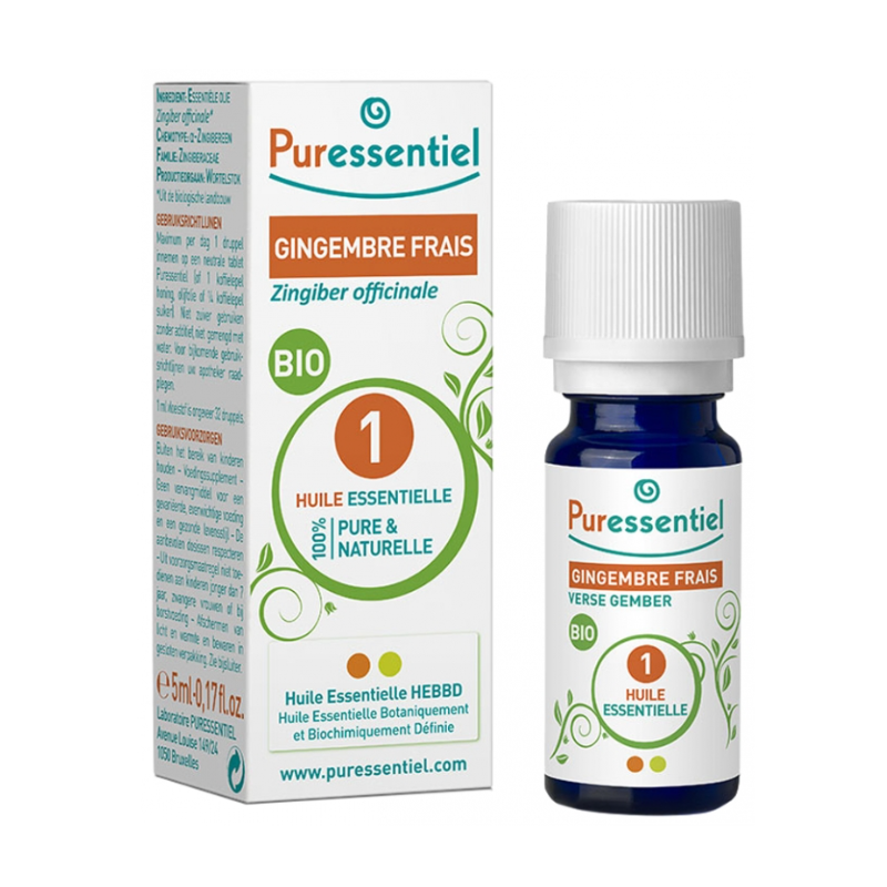 Puressentiel zenzero fresco olio essenziale bio 5 ml Puressentiel zenzero fresco olio essenziale bio 5 ml