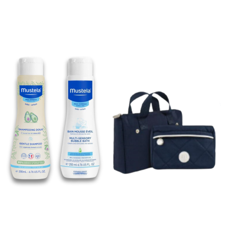 Mustela vanity set 2024 1 shampoo dolce 200 ml + 1 bagnettomille bolle 200 ml