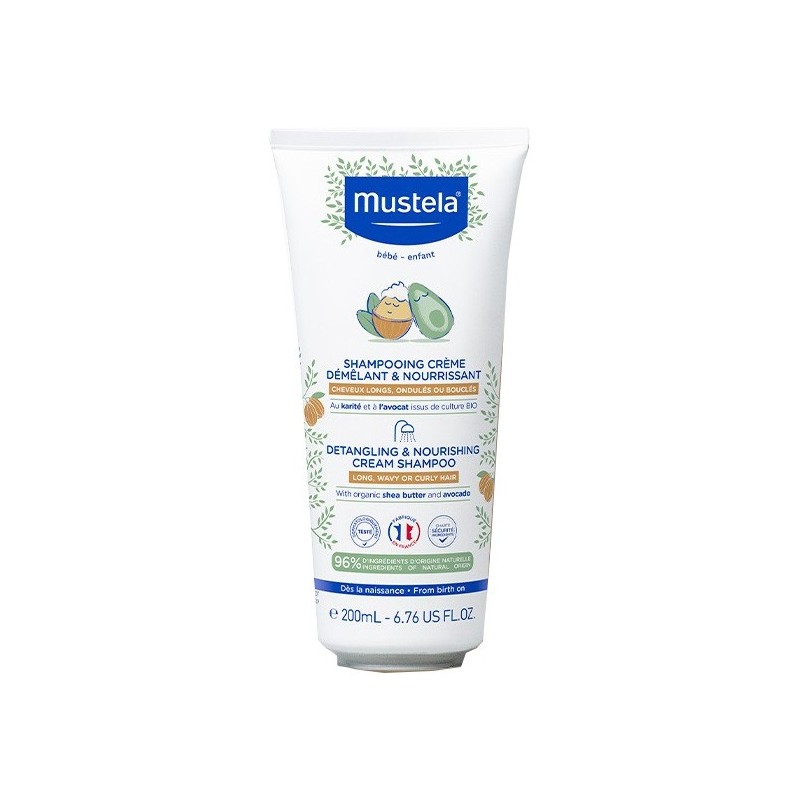 Mustela shampoo balsamo nutriente districante 200 ml