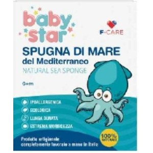 Babystar spugna mare naturale 12 cm