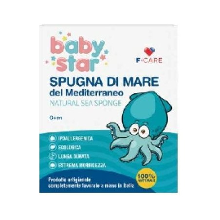 Babystar spugna mare naturale 12 cm Babystar spugna mare naturale 12 cm