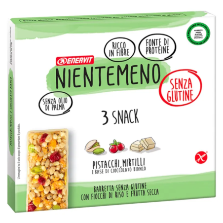 Nientemeno barretta pistacchi e mirtilli astuccio 3 x 23 g