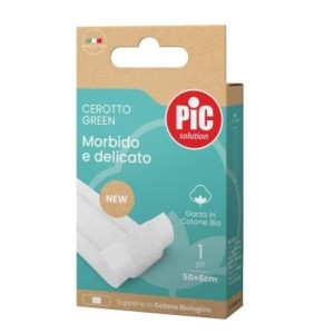 Cerotto pic green cotone bio striscia 50x6 cm
