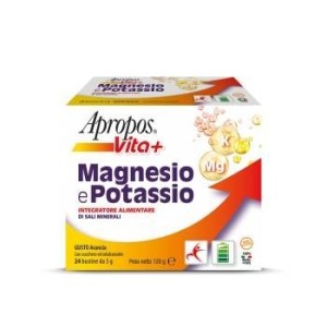 Apropos magnesio potassio 24 bustine da 5 g gusto arancia