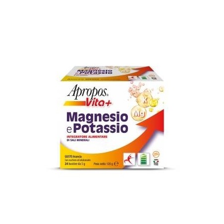 Apropos magnesio potassio 24 bustine da 5 g gusto arancia