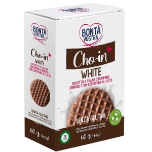 Bonta' vostra cho-in white biscotto a cialda 4 pezzi da 15 g