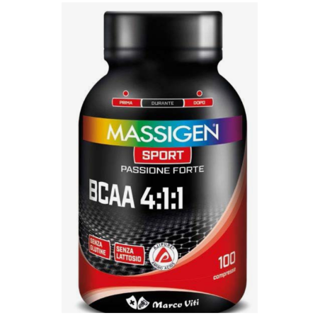 Massigen sport bcaa 4:1:1 100 compresse