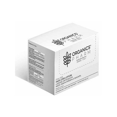 Organics pharm hair loss lotion neem oil, peppermint and baicapil 6 fiale da 6 ml