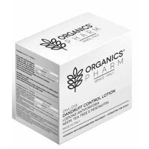 Organics pharm dandruff control lotion neem oil, tea tree and pentavin 6 fiale da 6 ml