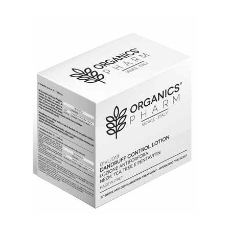 Organics pharm dandruff control lotion neem oil, tea tree and pentavin 6 fiale da 6 ml