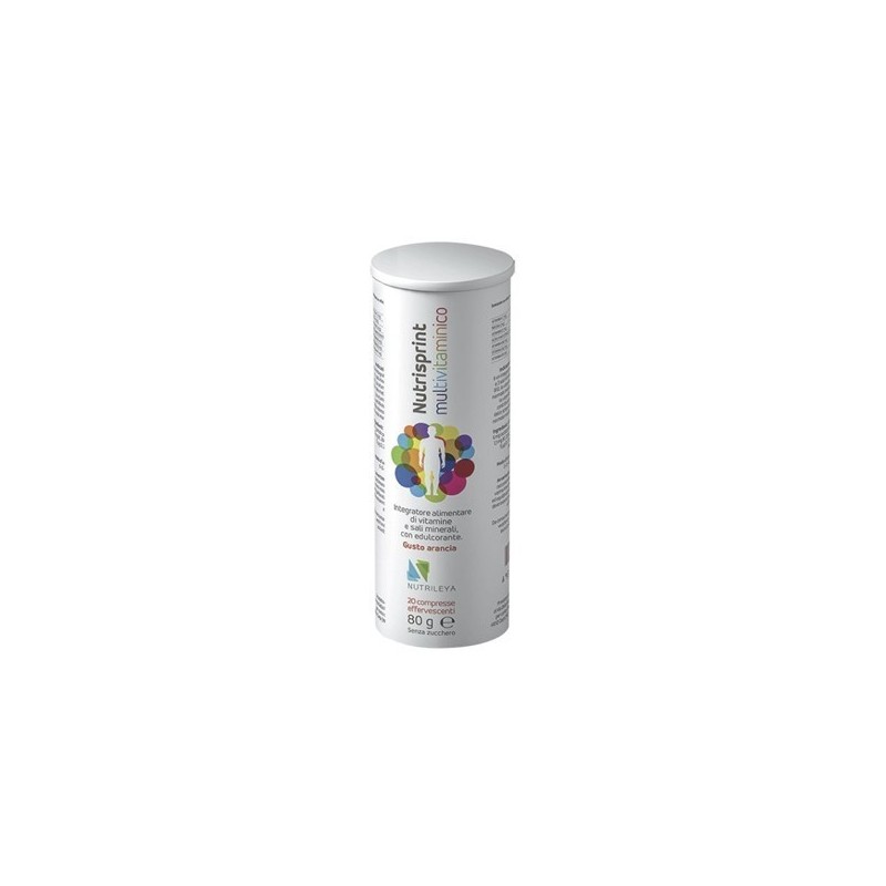 Nutrisprint multivitaminico 20 compresse effervescenti 80 gsenza zucchero Nutrisprint multivitaminico 20 compresse effervescenti 80 gsenza zucchero