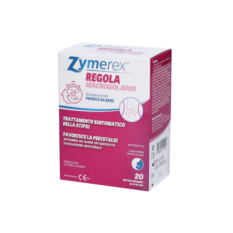 Zymerex regola macrogol 4000 20 bustine da 20 ml